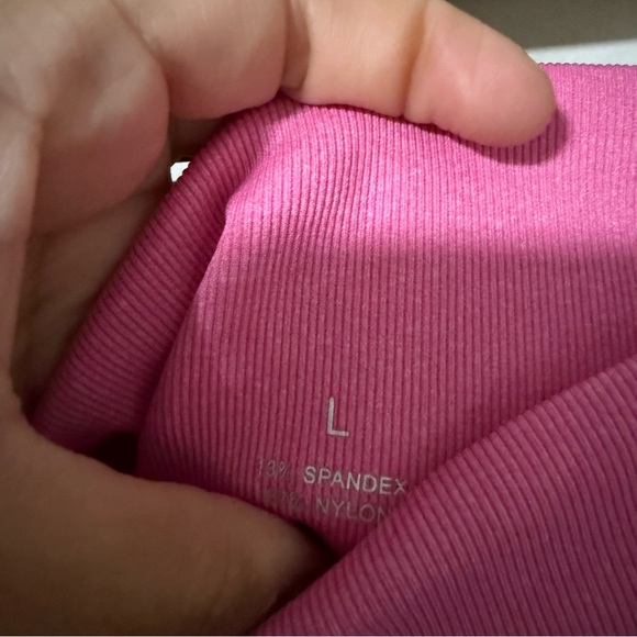 NVGTN Bubble Gum Pink Contour Seamless Leggings size Large - Picture 5 of 8